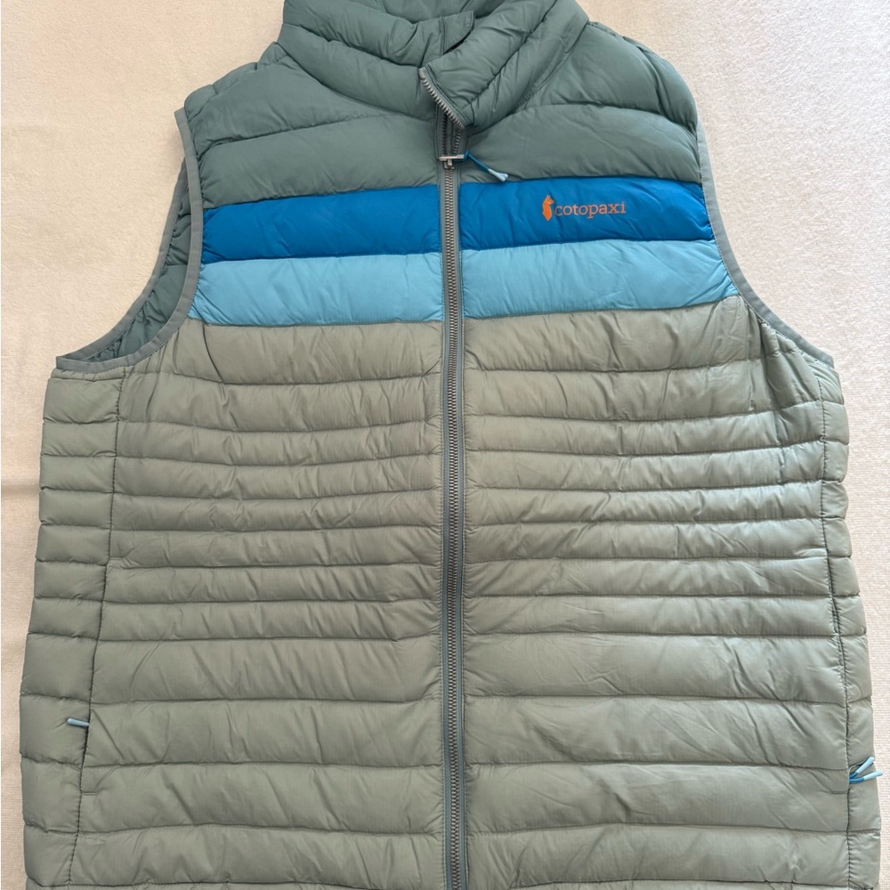 Cotopaxi Women’s Vest - Teal and Light Blue